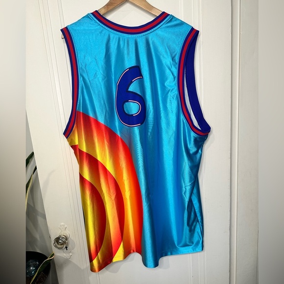 Nike LeBron x Space Jam Tune Squad Jersey Light Blue Fury 3XL - Picture 8 of 16